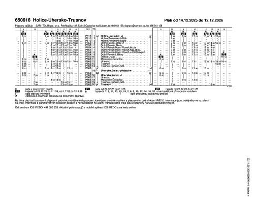 0650616 - Holice - Uhersko - Trusnov